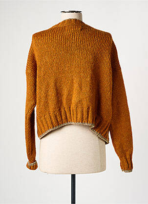 Gilet manches longues marron MAURICE femme