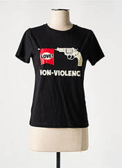 T-shirt noir CEMI pour femme seconde vue