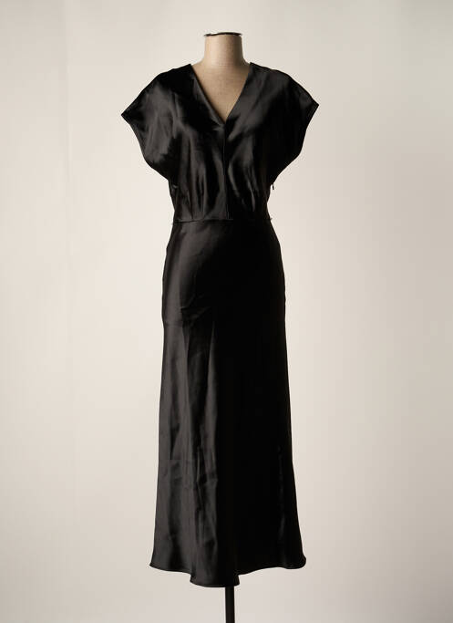 Robe mi-longue noir ASTRID BLACK LABEL pour femme