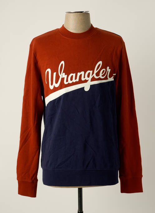 Sweat-shirt orange WRANGLER pour homme