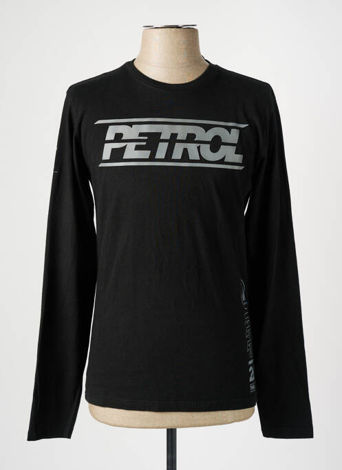 T-shirt noir PETROL INDUSTRIES pour homme