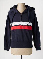 Sweat-shirt à capuche bleu CHAMPION pour femme seconde vue