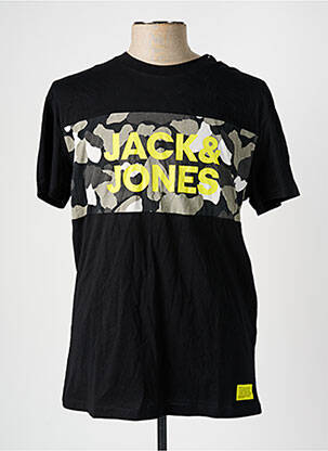 T-shirt noir JACK & JONES pour homme