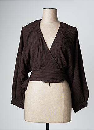 Chemisier marron ASTRID BLACK LABEL femme