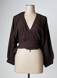 Chemisier marron ASTRID BLACK LABEL femme