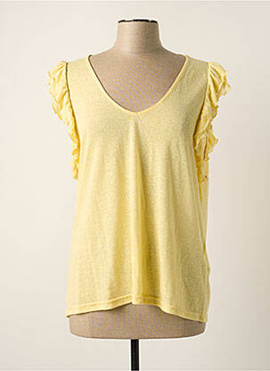 T-shirt jaune VERO MODA pour femme