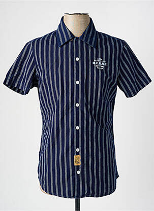 Chemise manches courtes bleu PETROL INDUSTRIES homme