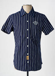 Chemise manches courtes bleu PETROL INDUSTRIES homme