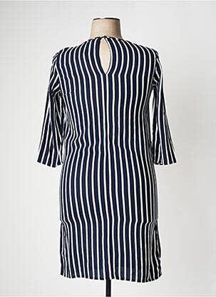 Robe mi-longue bleu JACQUELINE DE YONG femme