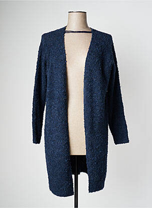 Gilet manches longues bleu ONLY femme