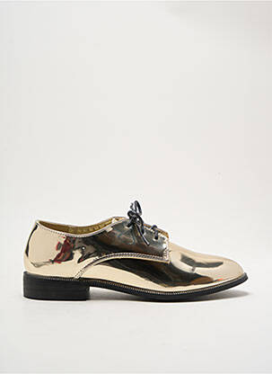 Derbies matière lisse talon plat jusqu'à 3cm or I LOVE SHOES femme