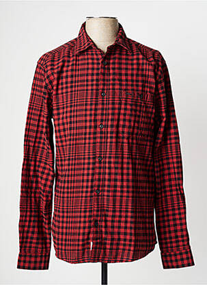 Chemise manches longues rouge ONLY&SONS homme