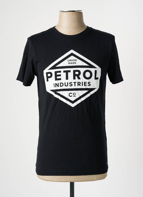 T-shirt noir PETROL INDUSTRIES pour homme