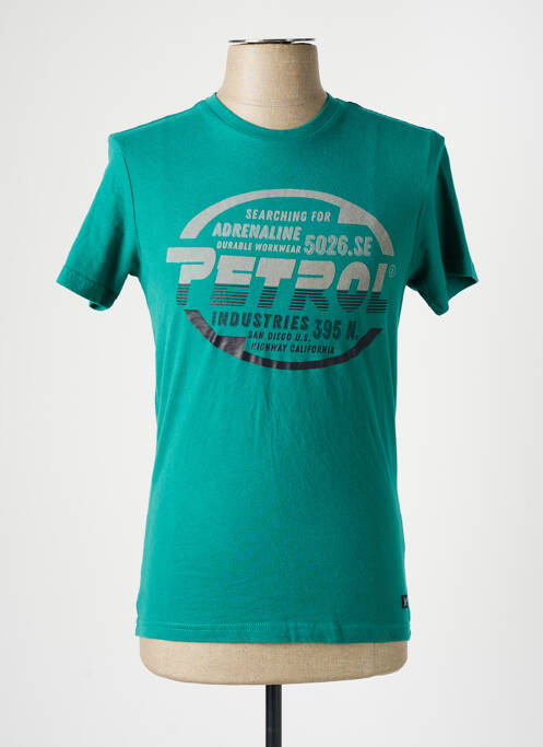 T-shirt vert PETROL INDUSTRIES pour homme