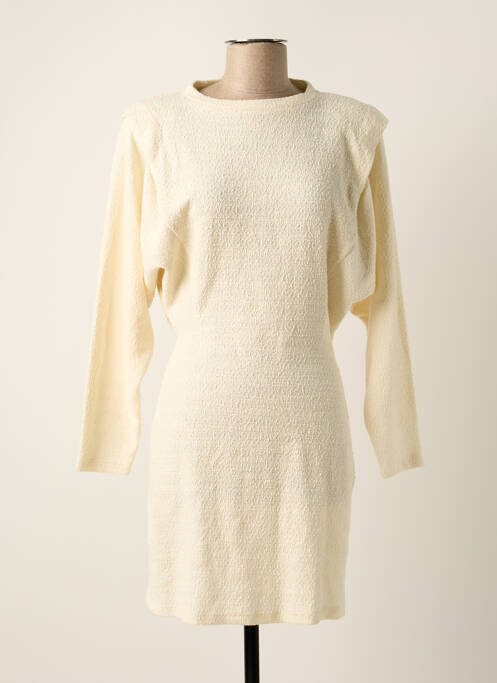 Robe longue beige MANGO pour femme