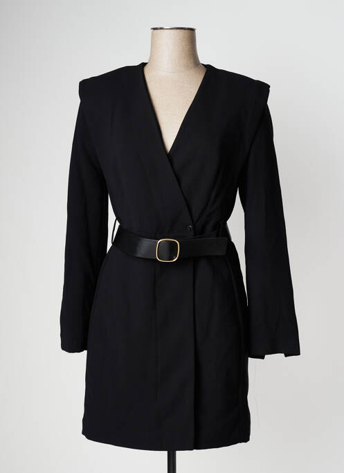 Robe mi-longue noir MANGO pour femme