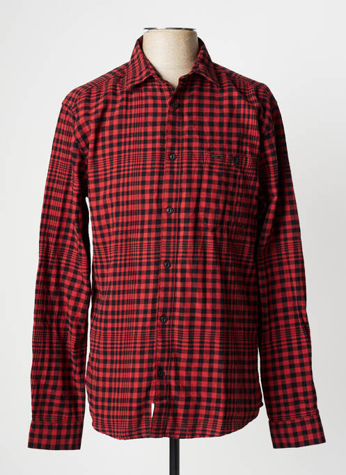 Chemise manches longues rouge ONLY&SONS pour homme