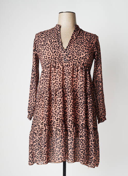 Robe mi-longue marron ZABAIONE pour femme