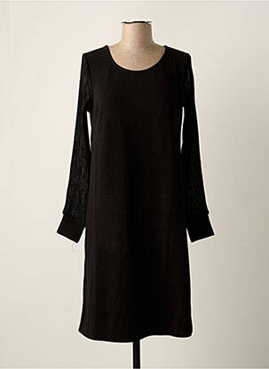 Robe mi-longue noir FRANSA femme