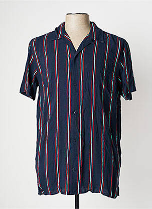 Chemise manches courtes bleu JACK & JONES homme