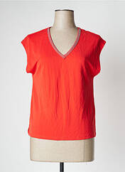 T-shirt rouge VERO MODA pour femme seconde vue