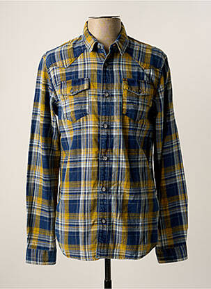 Chemise manches longues jaune PETROL INDUSTRIES homme