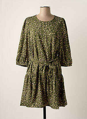 Robe mi-longue vert ONLY femme