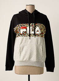 Sweat-shirt à capuche noir FILA femme