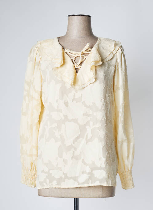 Blouse beige FOUDRE BY AURELIE VAN DAELEN pour femme