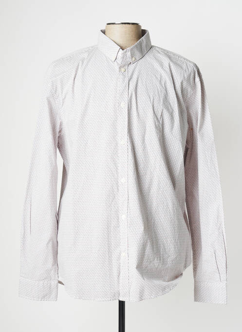 Chemise manches longues blanc TOM TAILOR pour homme