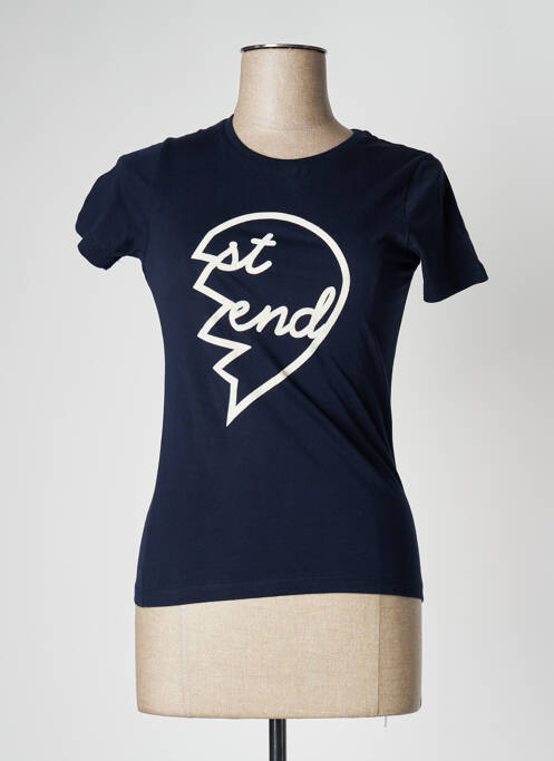 T-shirt bleu STIEN EDLUND pour femme