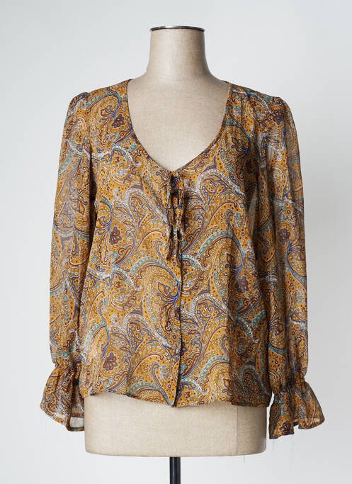 Blouse marron MANGO pour femme