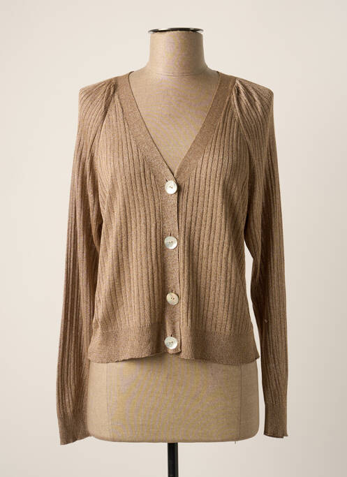 Gilet manches longues beige MANGO pour femme