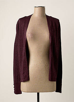 Gilet manches longues violet VILA femme