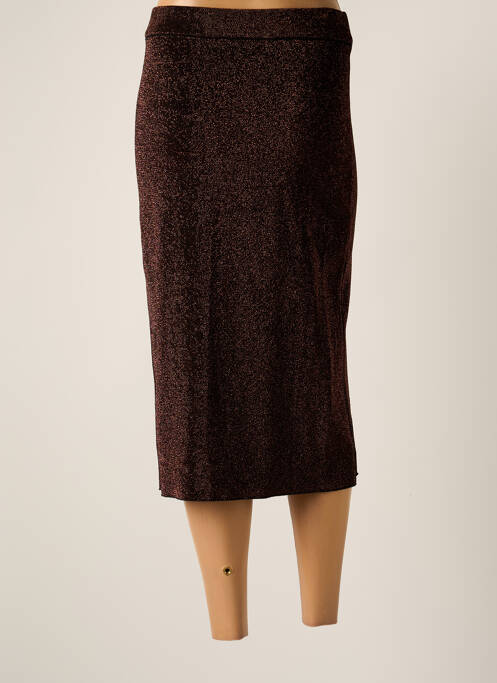 Jupe mi-longue noir DEUX. BY ELINE DE MUNCK pour femme