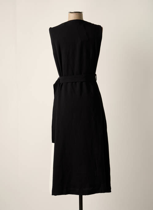 Robe mi-longue noir MANGO pour femme