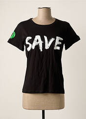 T-shirt noir SAVE THE DUCK pour femme seconde vue