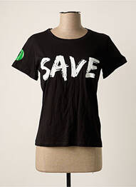 T-shirt noir SAVE THE DUCK femme