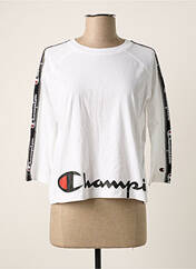 T-shirt blanc CHAMPION pour femme seconde vue