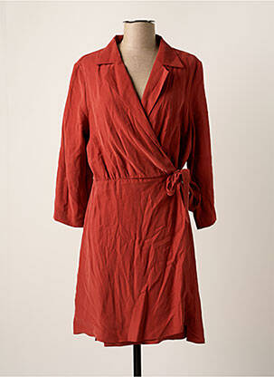 Robe mi-longue rouge MANGO femme