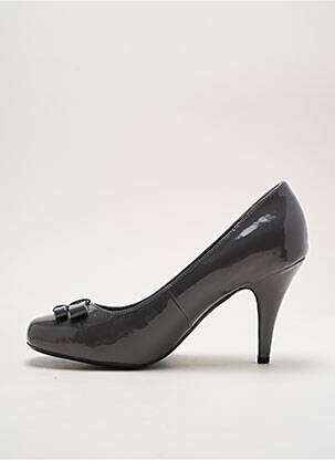 Escarpins tissage vernis talon de 7 à 9cm gris I LOVE SHOES femme