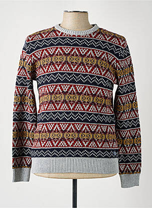 Pull marron JACK & JONES homme