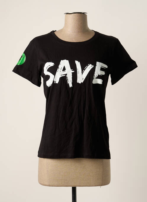 T-shirt noir SAVE THE DUCK pour femme