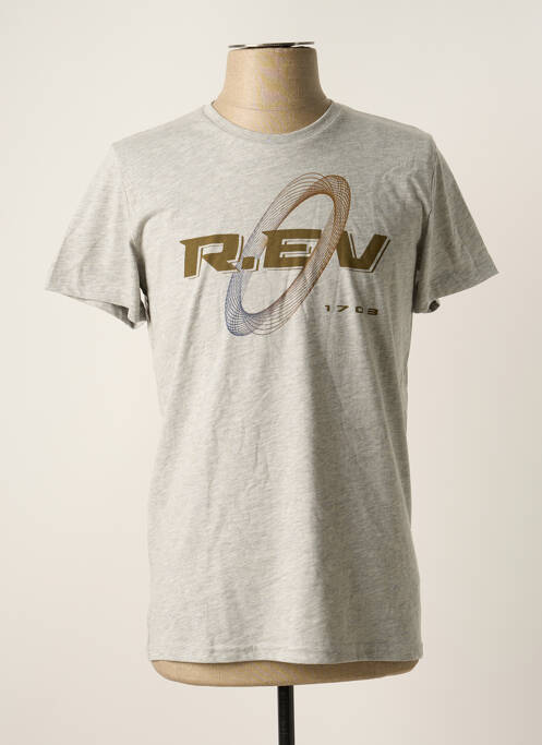 T-shirt gris R.EV 1703 BY REMCO EVENPOEL  pour homme