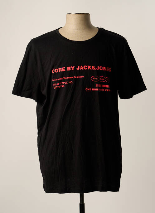 T-shirt noir JACK & JONES pour homme