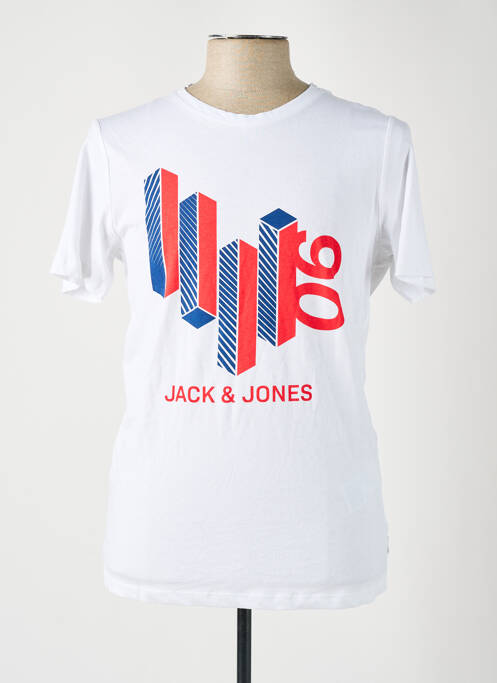 T-shirt blanc JACK & JONES pour homme