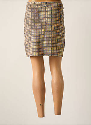 Jupe mi-longue orange CEMI femme
