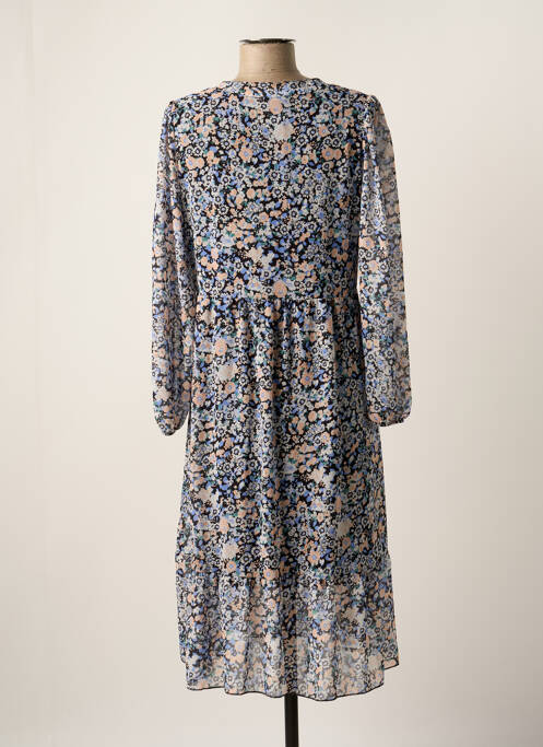 Robe mi-longue bleu HAILYS pour femme