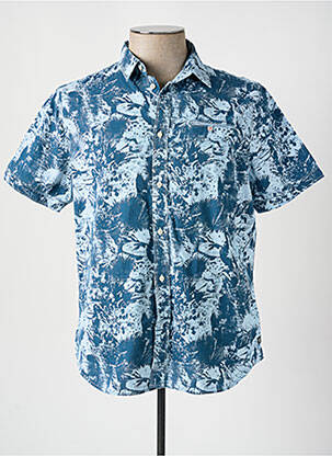 Chemise manches courtes bleu PETROL INDUSTRIES homme