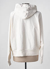 Sweat-shirt à capuche blanc DEUX. BY ELINE DE MUNCK pour femme seconde vue